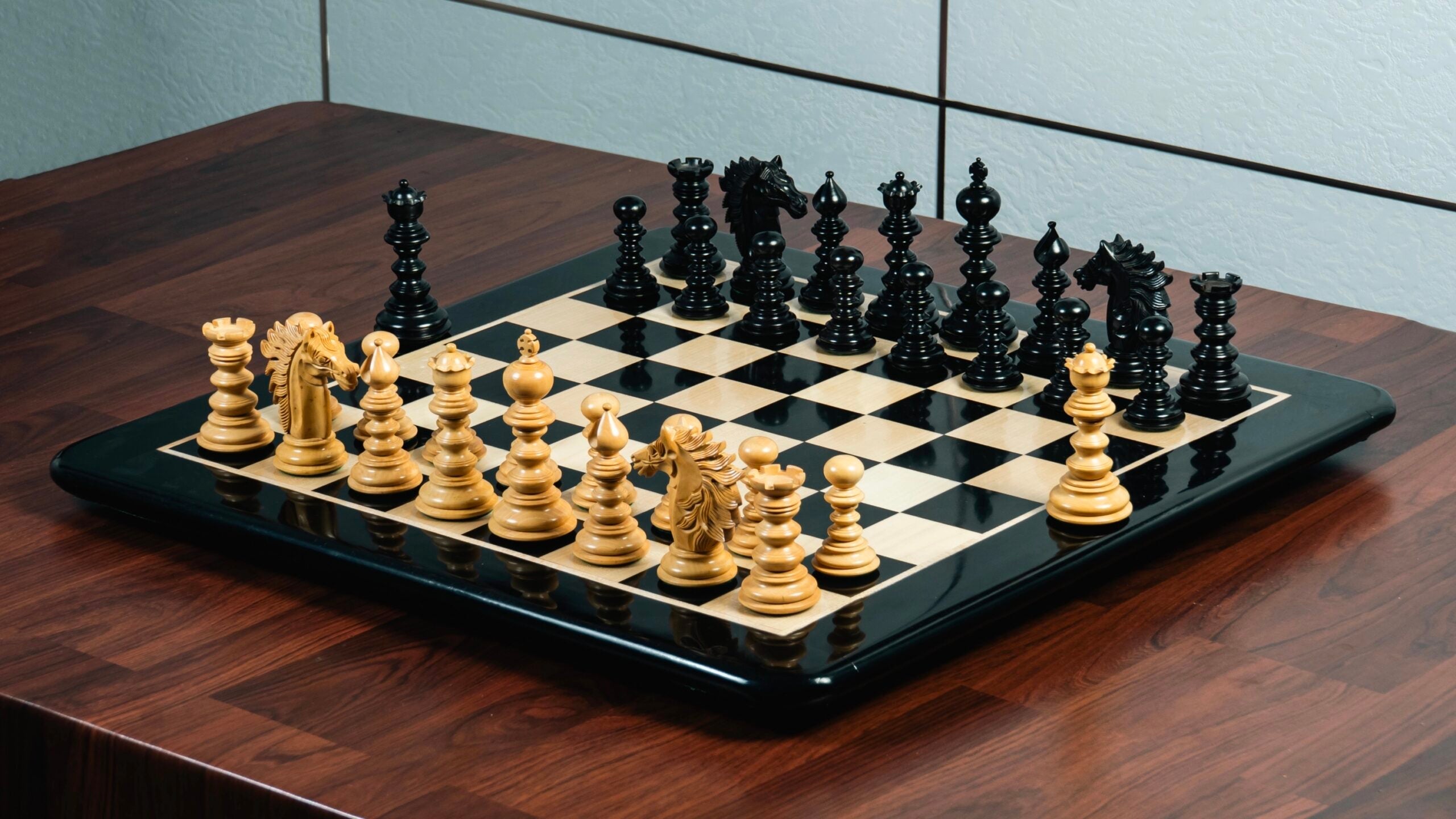 Ebony Wood Chess Set