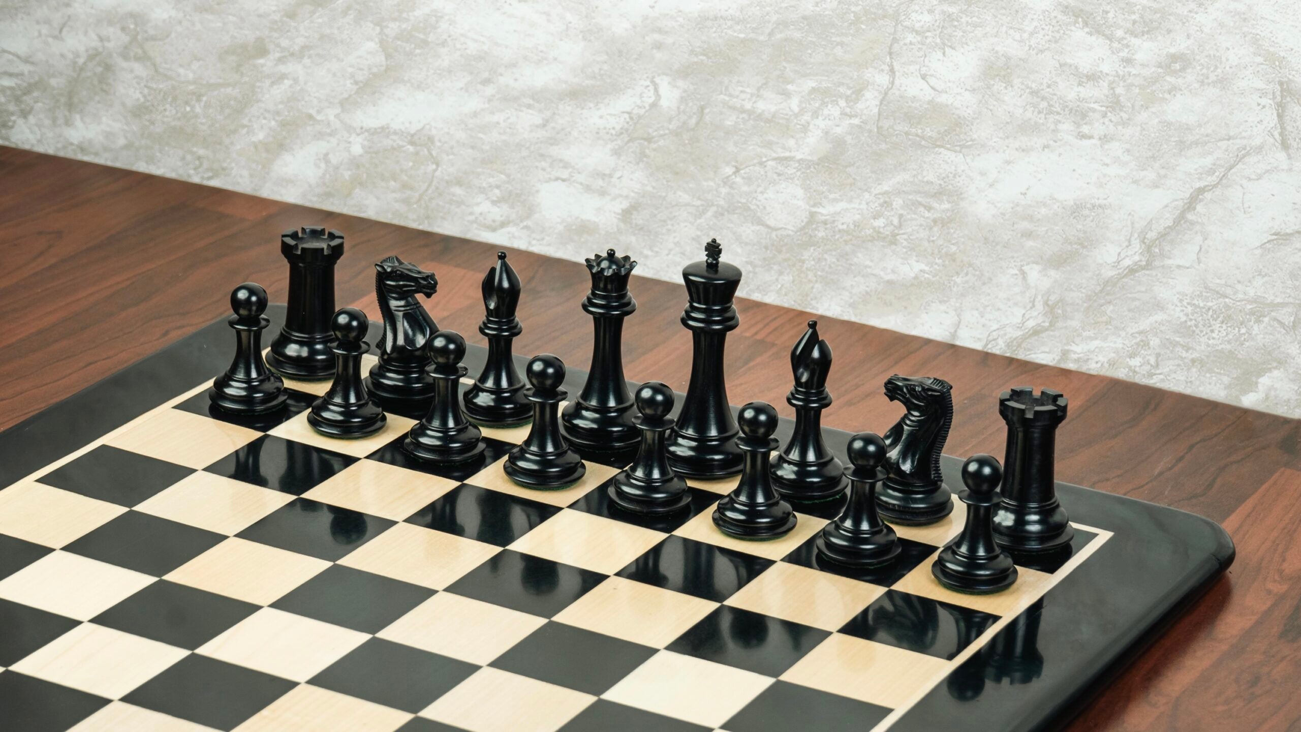 Ebony Wood Chess Pieces