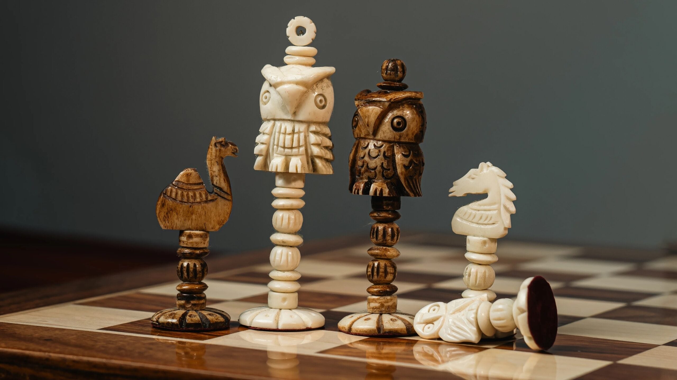 Camel Bone Chess Set