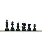 3” ROYAL KNIGHT STAUNTON EBONISED WEIGHTED CHESS PIECES