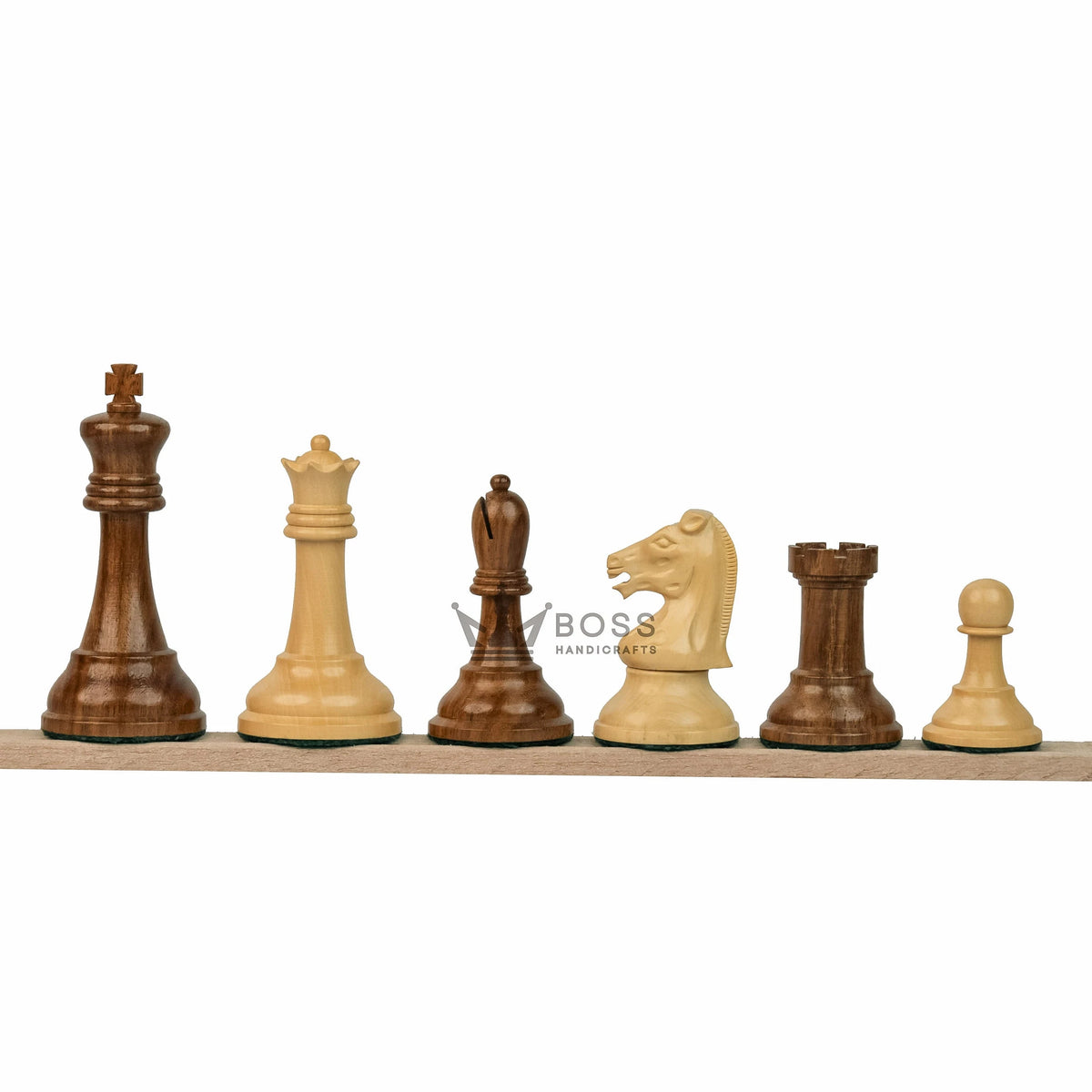 3.75” REPRODUCTION OF DRUEKE PLAYER CHOICE GOLDEN ROSEWOOD CHESS PIECES