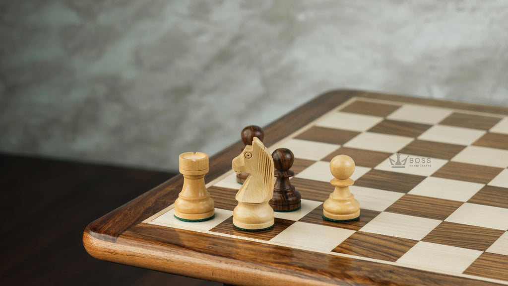 3” STAUNTON GERMAN KNIGHT WEIGHTED CHESS PIECES WITH 2 EXTRA QUEENS