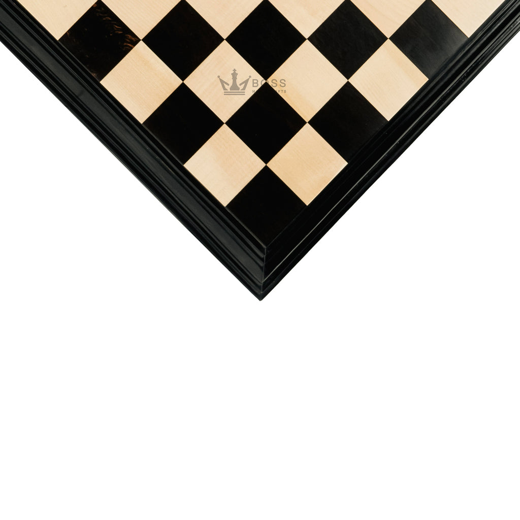 21” LUXURY EBONY WOOD CHESSBOARD & MAPLE WOOD 55mm SQUARE