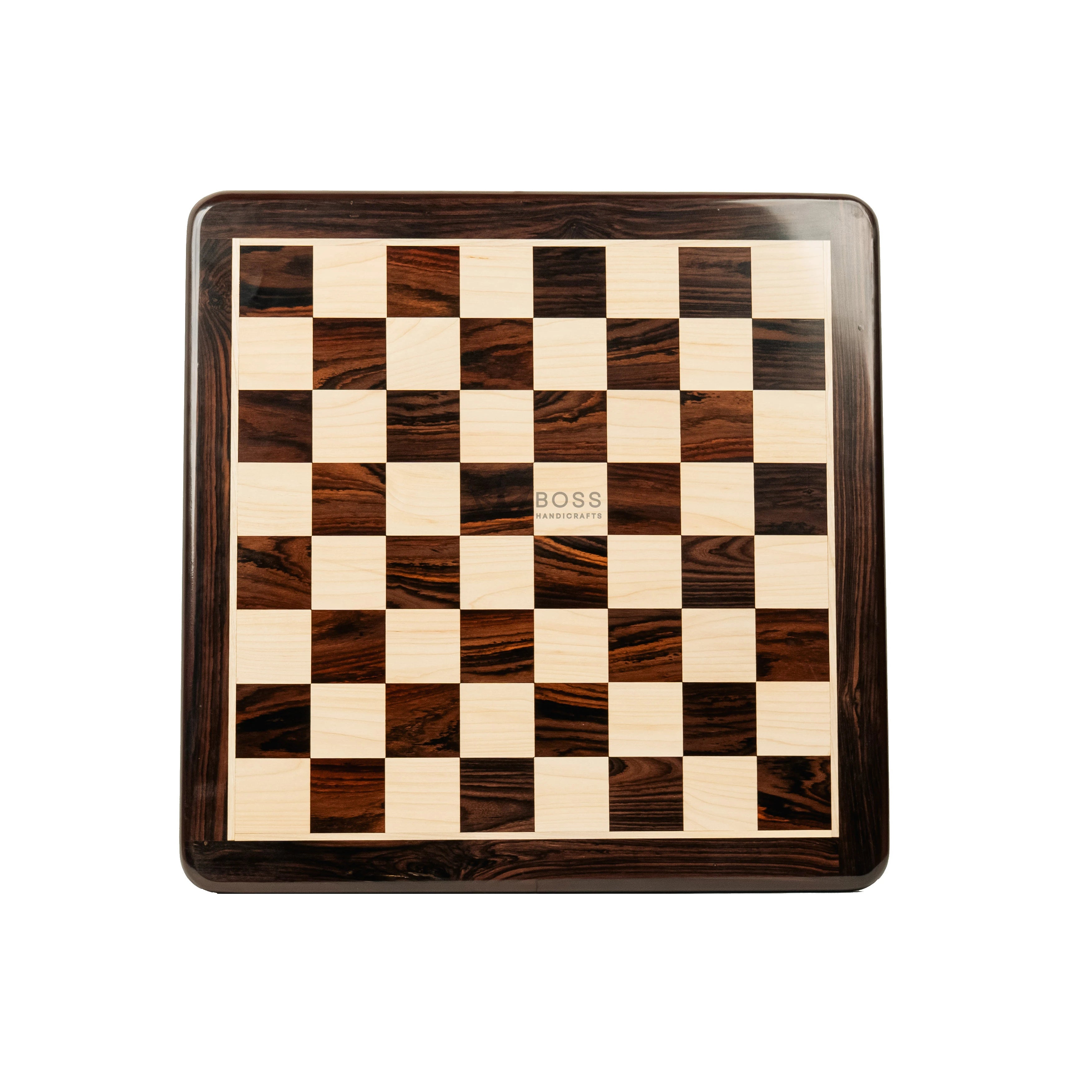 21” ROSEWOOD & MAPLE WOOD CHESSBOARD - 55mm Square