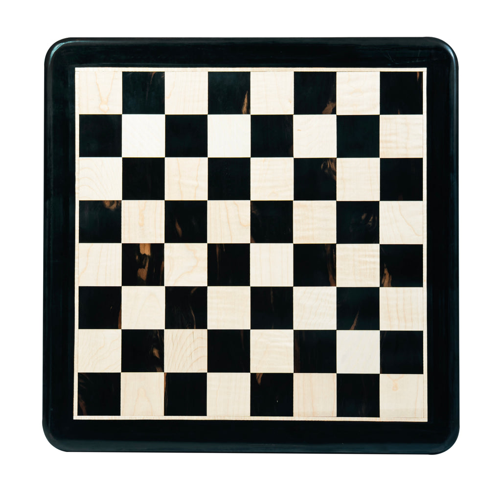 16” EBONY CHESS BOARD 43mm SQUARE