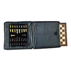 12” LUXURY ROSEWOOD CHESSBOARD WITH 2.25” STAUNTON ROSEWOOD MAGNETIC CHESS PIECES WITH BAG