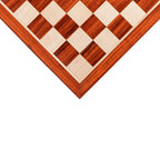 Premium wooden chess board in padauk and maple – luxury Indian chess board for chess pieces