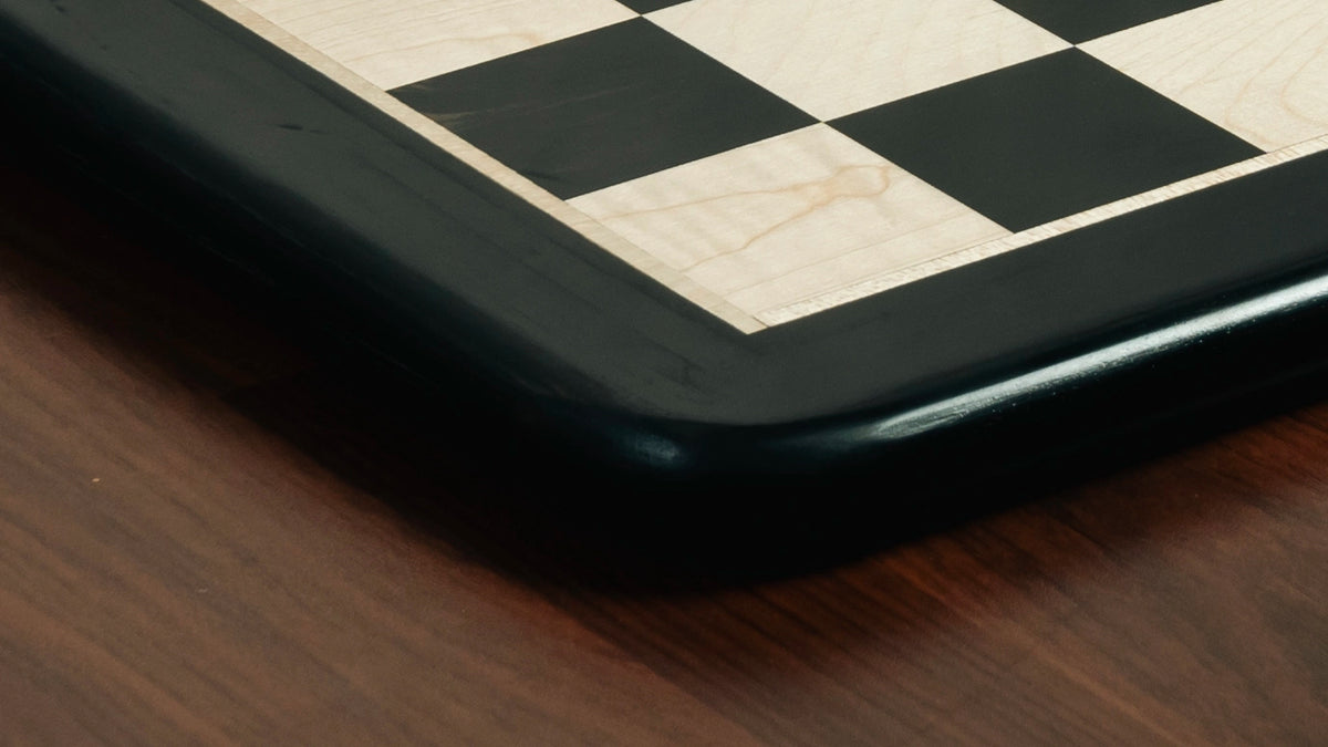 16” EBONY CHESS BOARD 43mm SQUARE