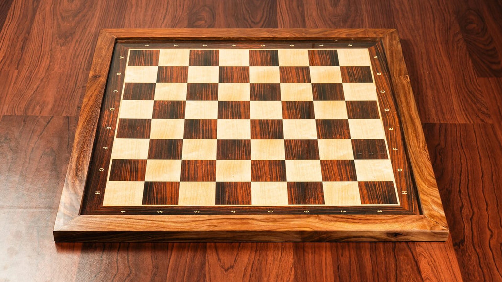 Rosewood printed wooden chess board