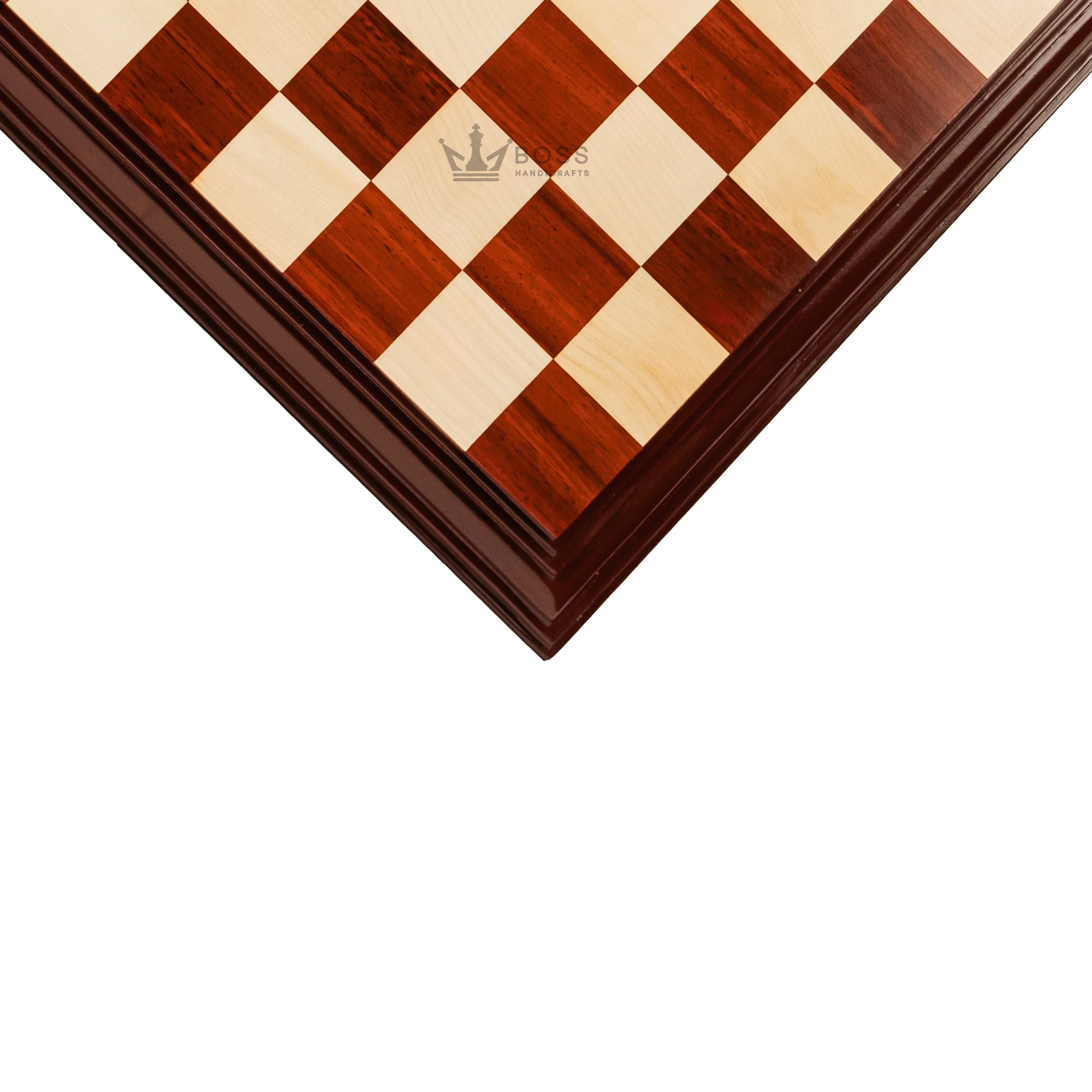 21” LUXURY PADAUK WOOD CHESSBOARD & MAPLE WOOD 55mm SQUARE