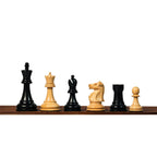 3.75" Fischer Spassky 1972 series ebonised doubled weighted chess pieces= premium wooden chess pieces for luxury chess sets by Bosshandicrafts