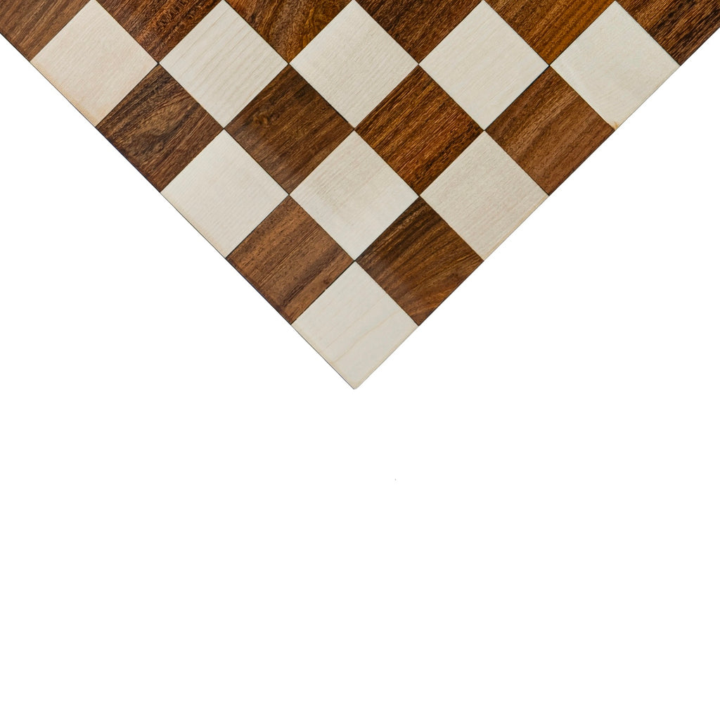 16” BORDERLESS HARDWOOD CHESSBOARD - 50mm SQUARE