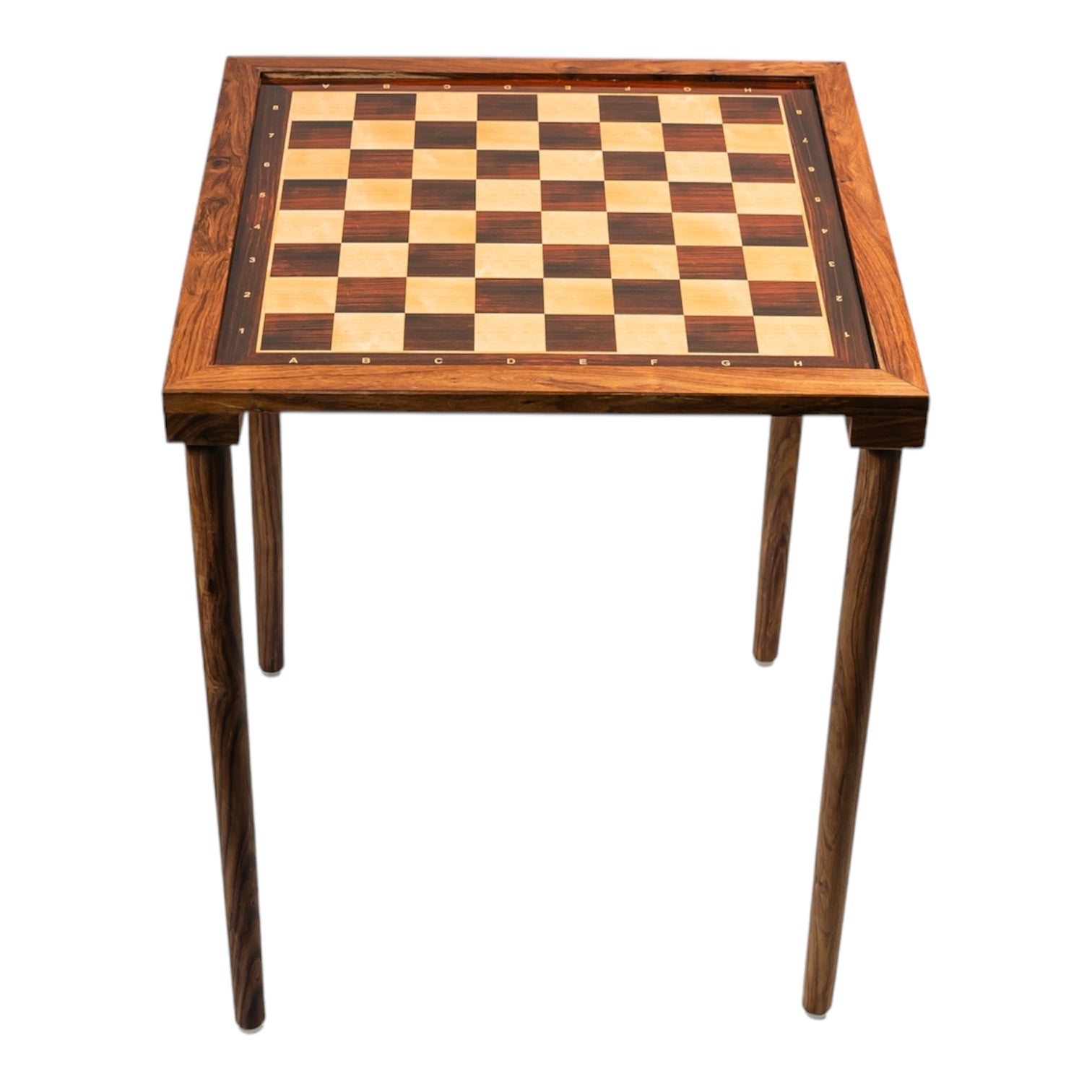 21” GOLDEN ROSEWOOD PRINTED CHESSBOARD PORTABLE TABLE 55mm Square size