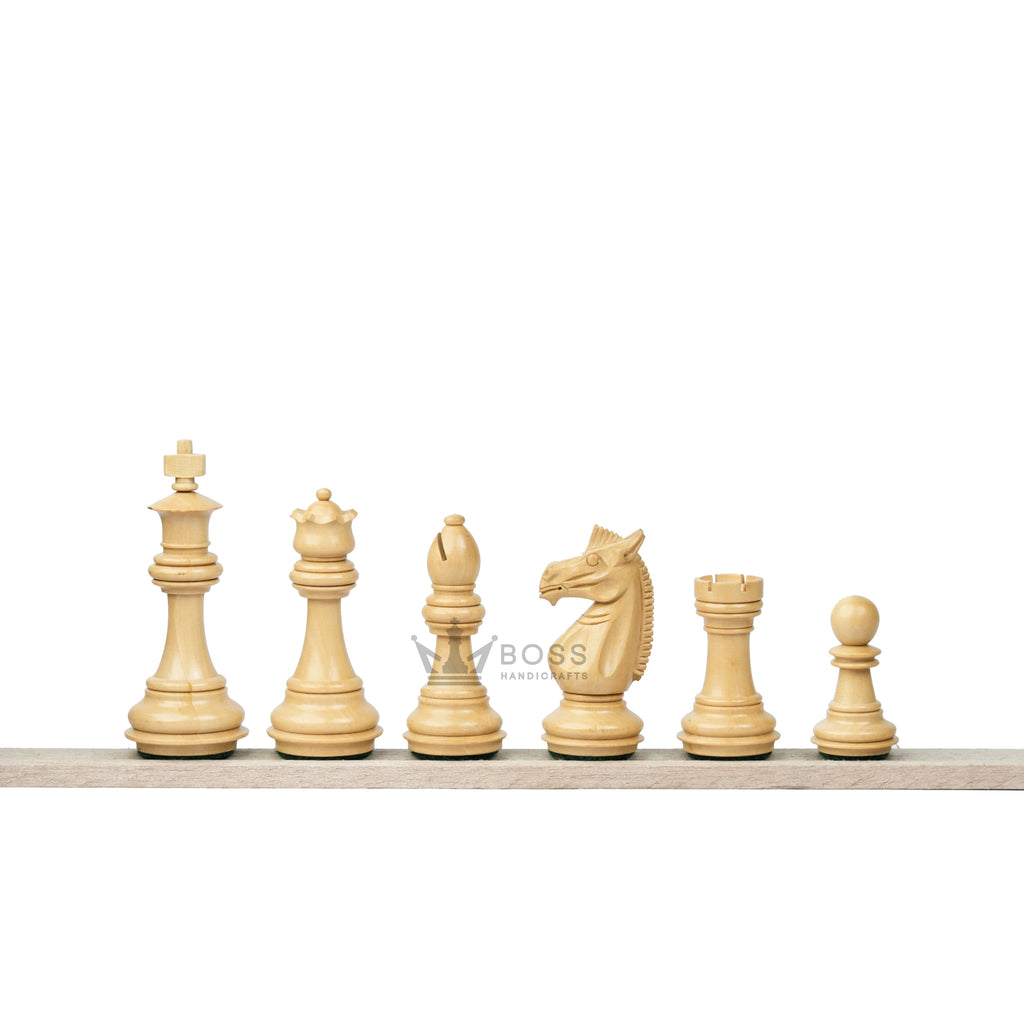 3.4” MEGHDOOT STAUNTON WEIGHTED GOLDEN ROSEWOOD CHESS PIECES