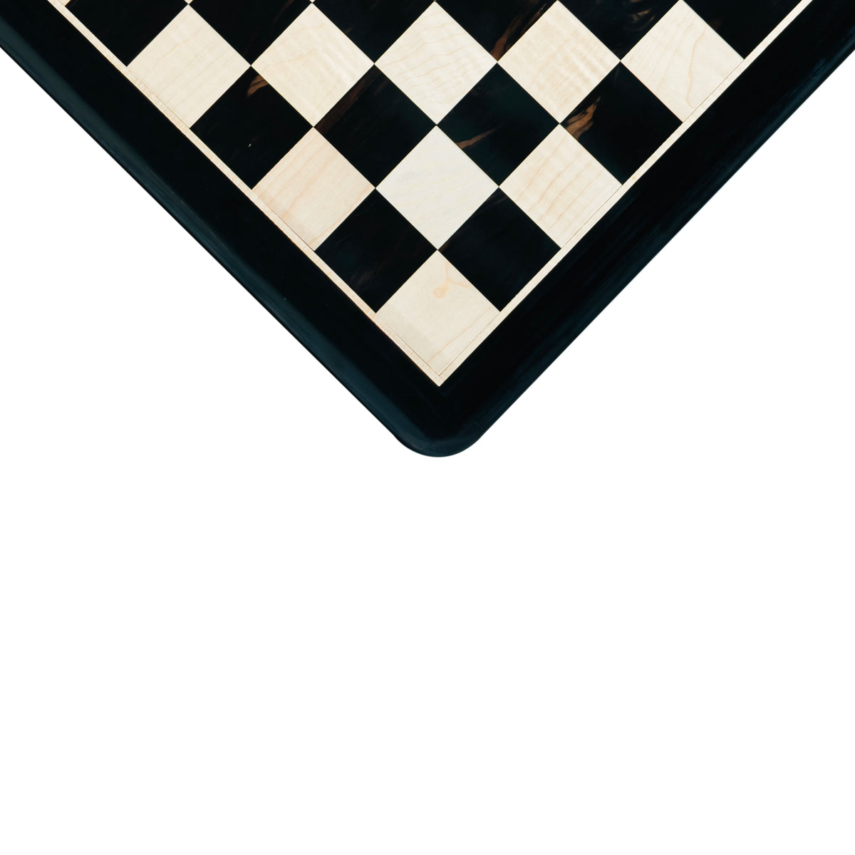 16” EBONY CHESS BOARD 43mm SQUARE