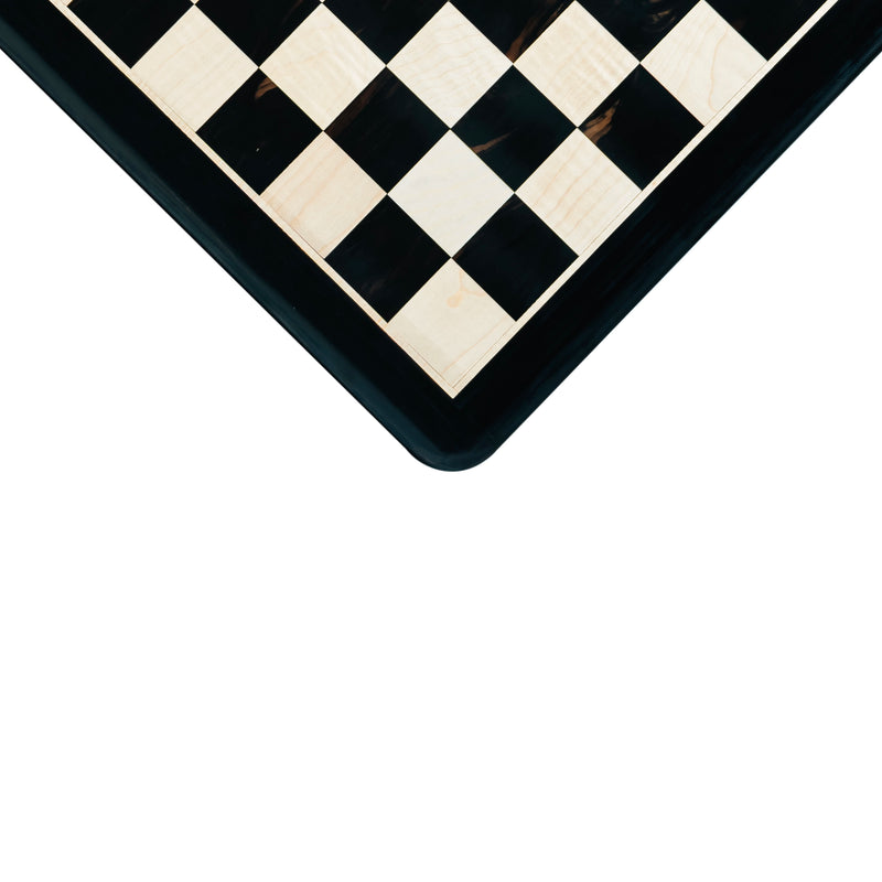 21” EBONY & MAPLE WOOD CHESSBOARD 55mm SQUARE
