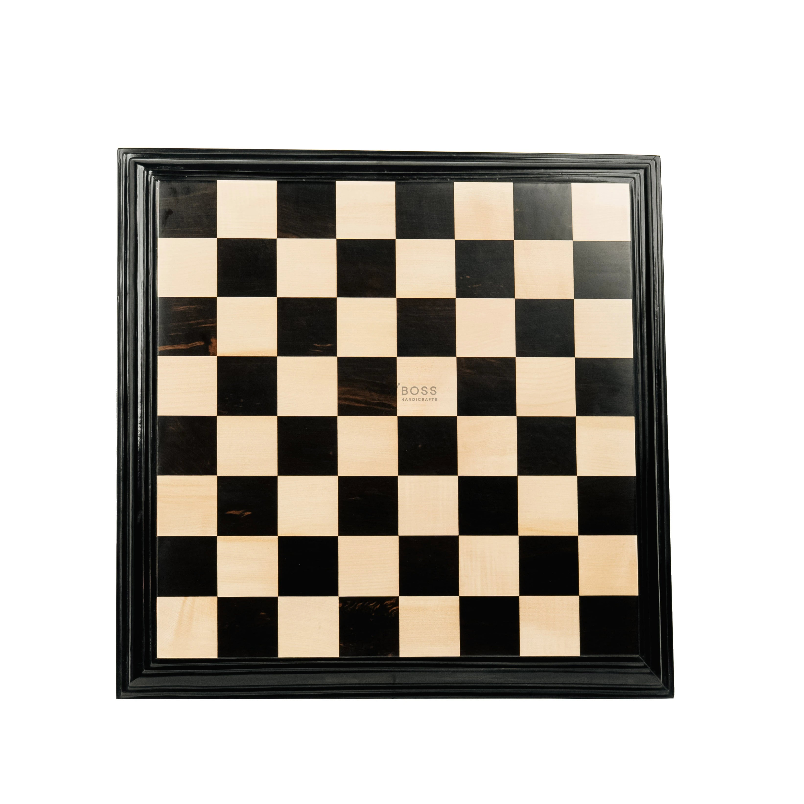 21” LUXURY EBONY WOOD CHESSBOARD & MAPLE WOOD 55mm SQUARE
