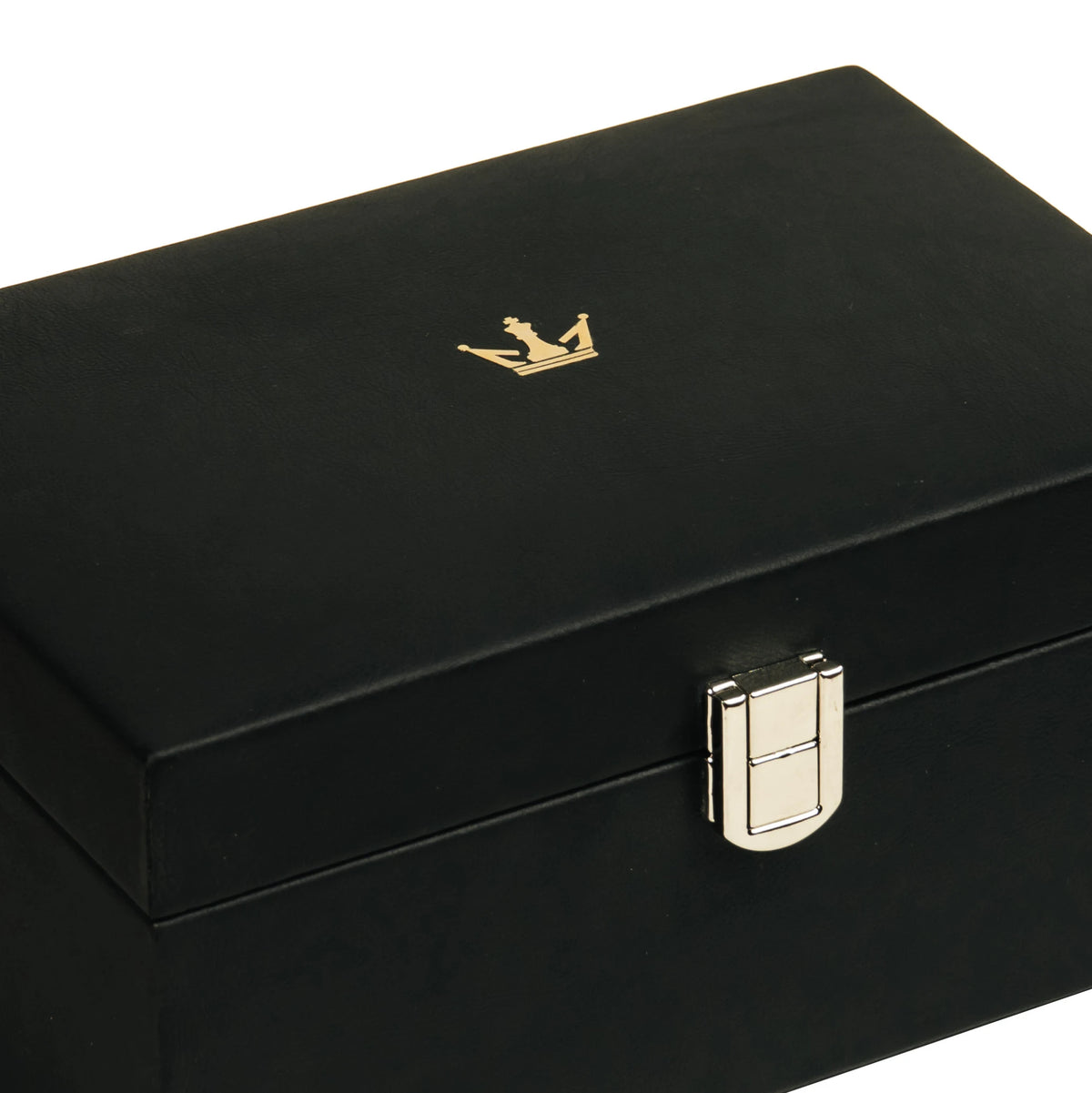 PREMIUM LEATHERETTE STORAGE BOX FOR CHESS PIECES UPTO 4”