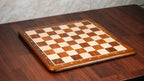 21” GOLDEN ROSEWOOD & MAPLE WOOD CHESSBOARD WITH NOTATION - 55mm SQUARE