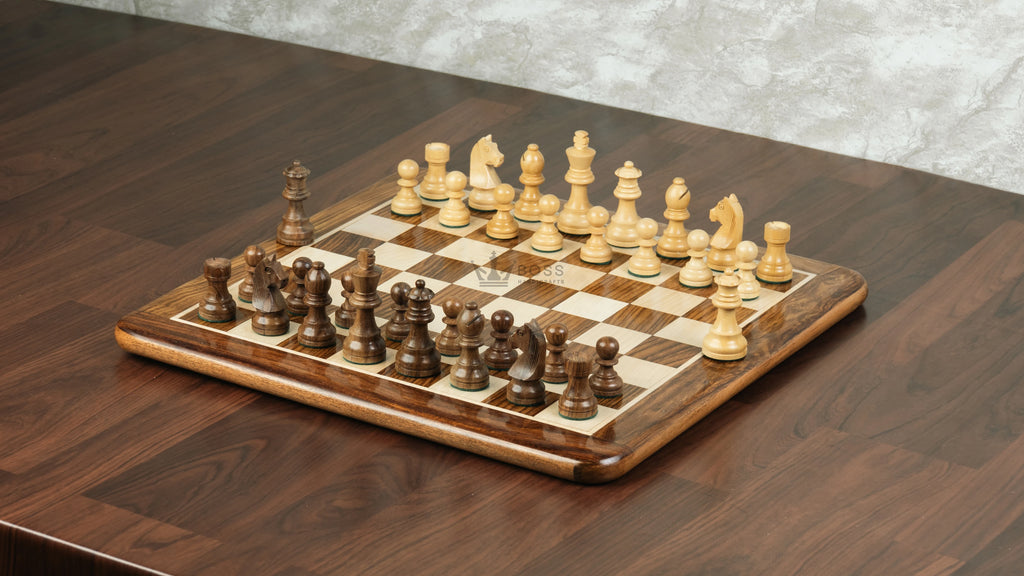 3” STAUNTON GERMAN KNIGHT WEIGHTED CHESS PIECES WITH 2 EXTRA QUEENS