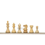 3” ROYAL KNIGHT STAUNTON EBONISED WEIGHTED CHESS PIECES