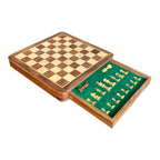 12” FLAT DRAWER TRAVEL MAGNETIC CHESS SET