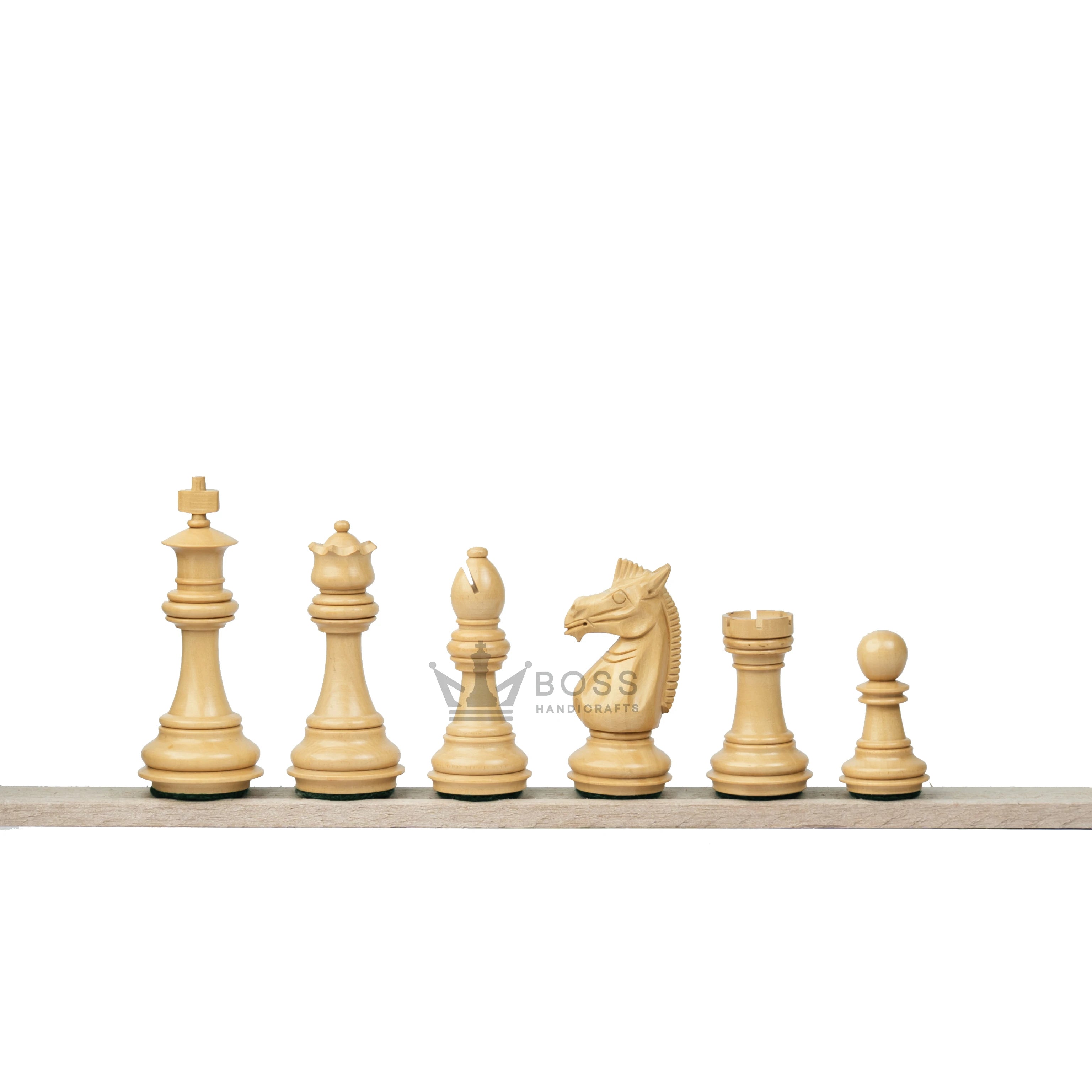 3.4” MEGHDOOT STAUNTON WEIGHTED EBONISED CHESS PIECES