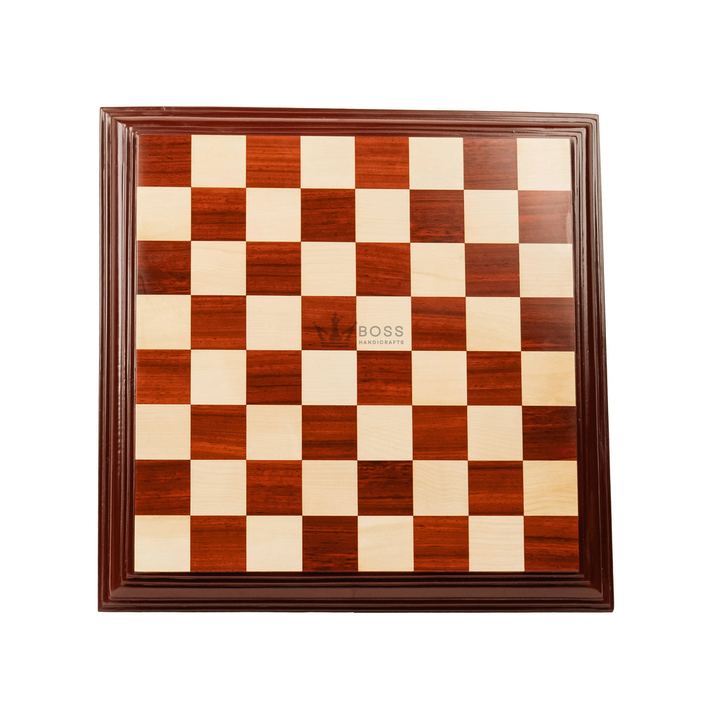 21” LUXURY PADAUK WOOD CHESSBOARD & MAPLE WOOD 55mm SQUARE