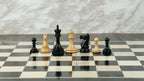 2.9” PROFESSIONAL STAUNTON EBONY WOOD WEIGHTED CHESS PIECES, 17” EBONY STYLE BOARD & BOX