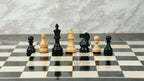 3” ROYAL KNIGHT STAUNTON EBONISED WEIGHTED CHESS PIECES