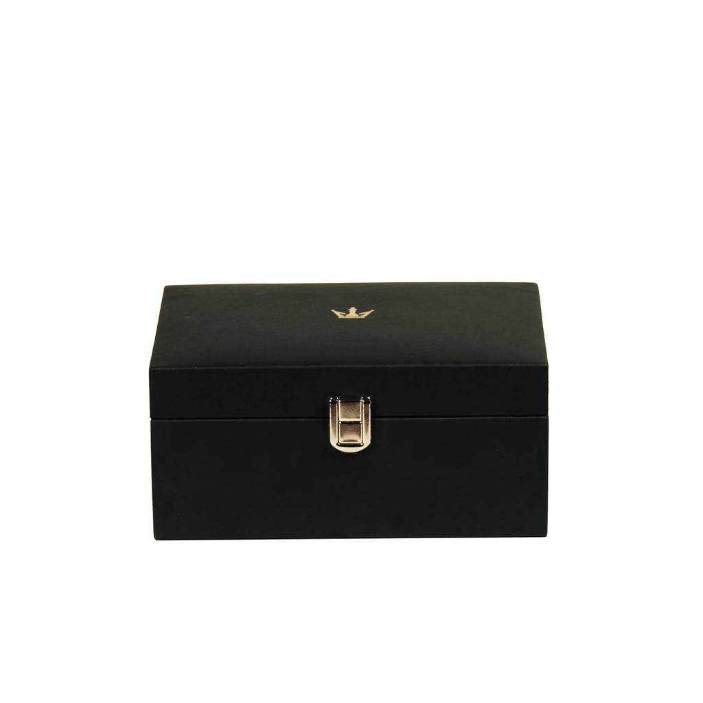 PREMIUM LEATHERETTE STORAGE BOX FOR CHESS PIECES UPTO 4”