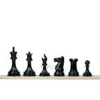 2.9” PROFESSIONAL STAUNTON EBONY WOOD WEIGHTED CHESS PIECES, 17” EBONY STYLE BOARD & BOX