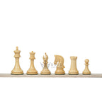 3.1” REPRODUCED 2016 SINQUEFIELD STAUNTON WEIGHTED EBONY CHESS PIECES