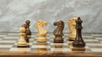 4.2” ROYAL KNIGHT STAUNTON WEIGHTED WOODEN CHESS PIECES