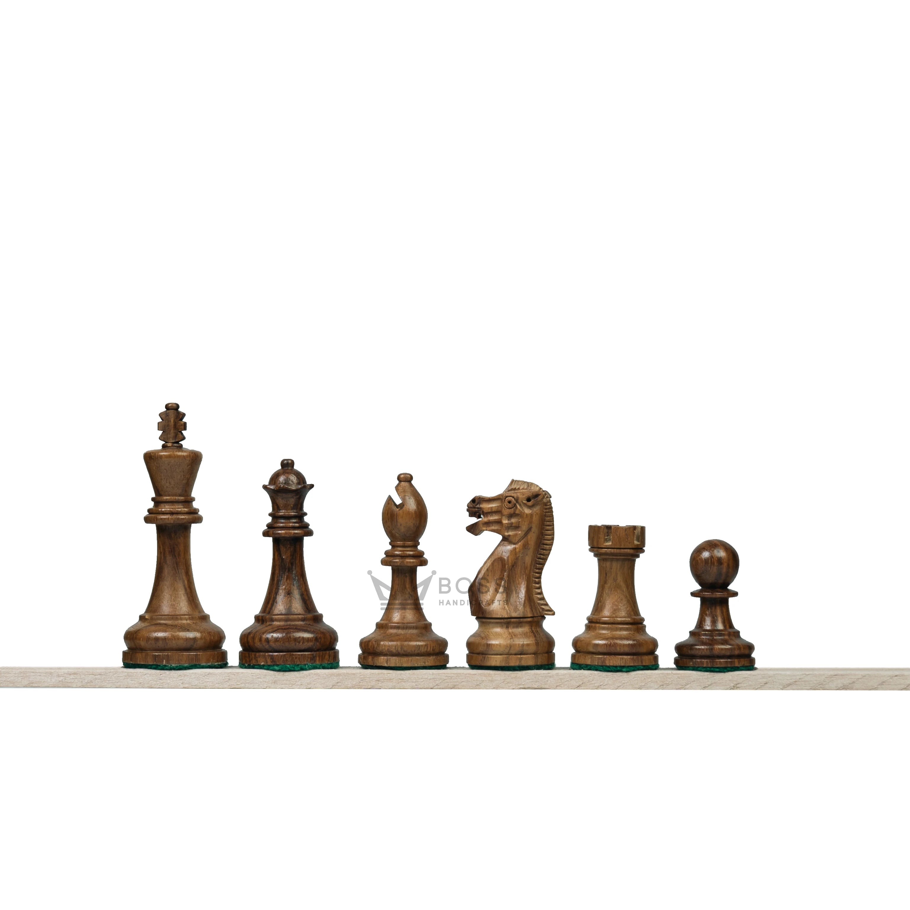 3.9” LAUGHING KNIGHT STAUNTON WEIGHTED CHESS PIECES