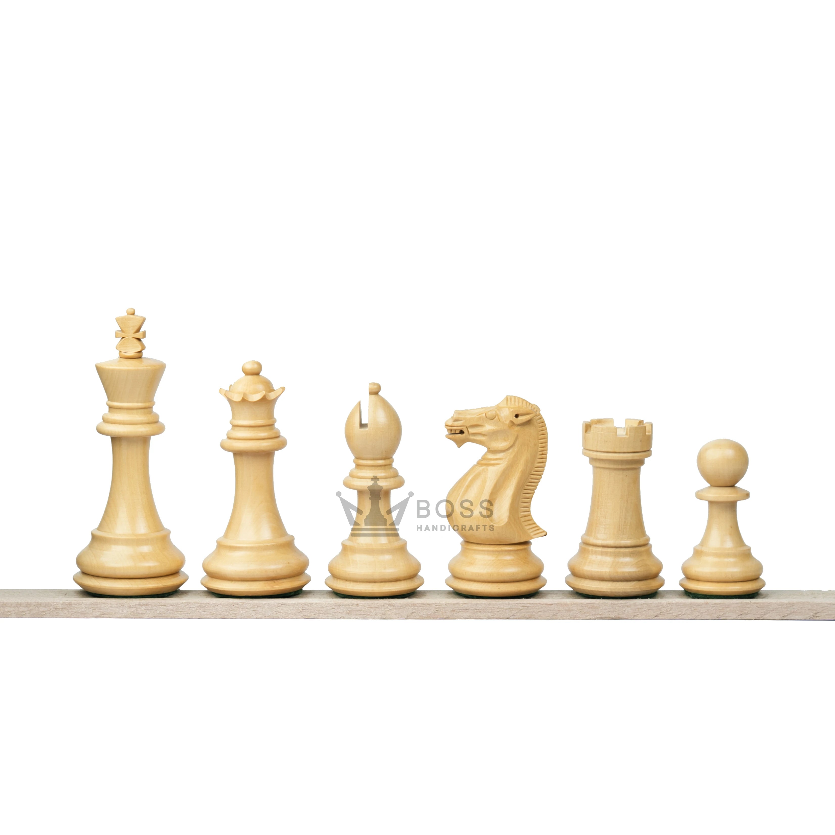 4.2” ROYAL KNIGHT STAUNTON WEIGHTED WOODEN CHESS PIECES