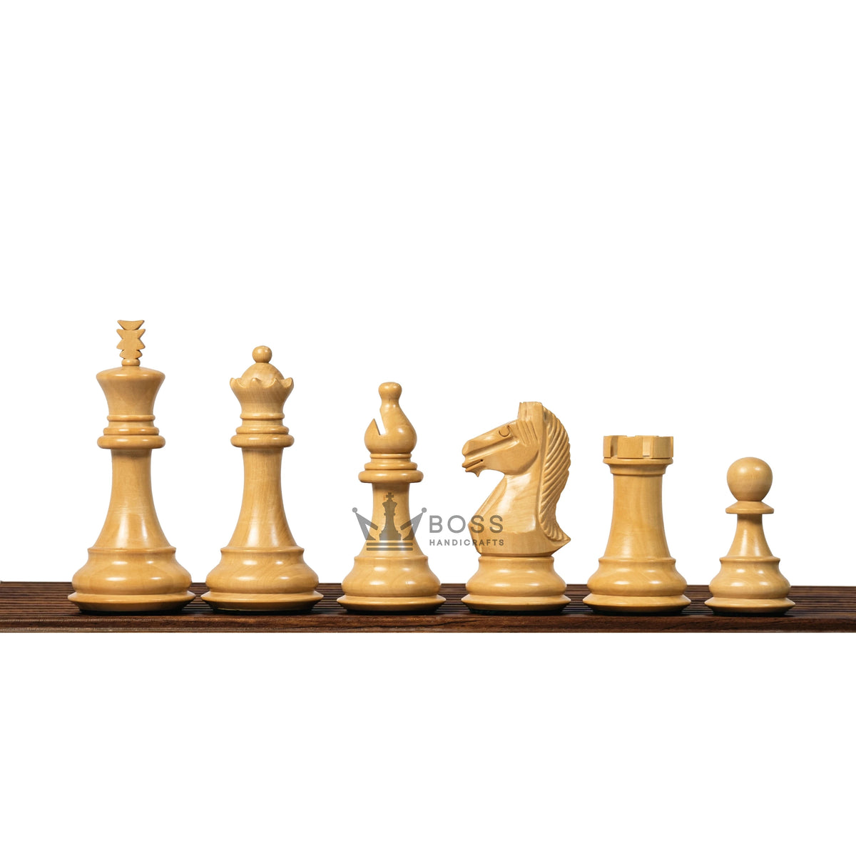 4” NOSEBAND KNIGHT STAUNTON EBONY TRIPLE WEIGHTED CHESS PIECES
