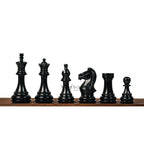 4” NOSEBAND KNIGHT STAUNTON EBONY TRIPLE WEIGHTED CHESS PIECES