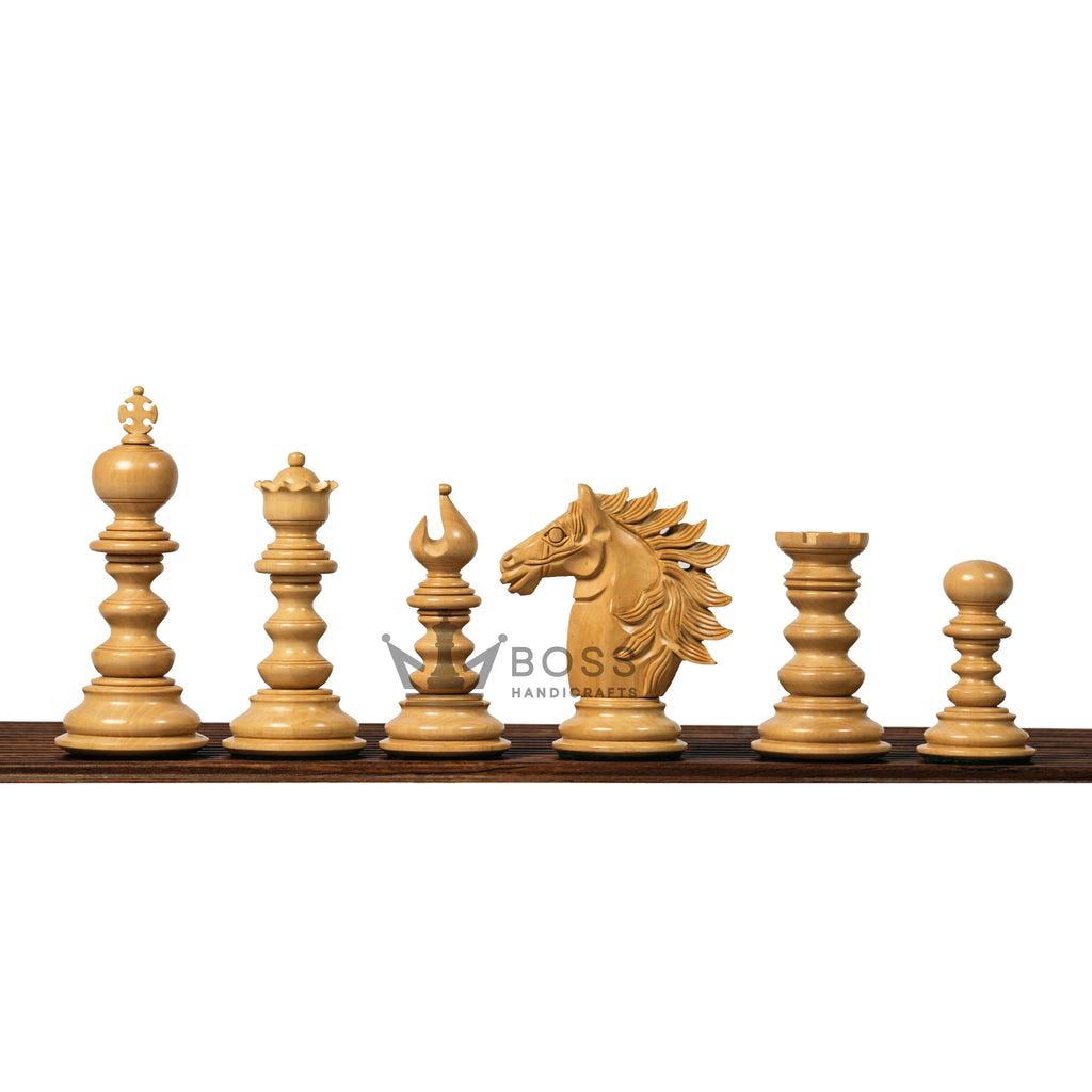 4.4” ARTHUR KNIGHT LUXURY STAUNTON EBONY CHESS PIECES