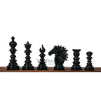 4.4” ARTHUR KNIGHT LUXURY STAUNTON EBONY CHESS PIECES