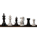 4” PAINTED ROYAL KNIGHT STAUNTON TRIPLE WEIGHTED CHESS PIECES