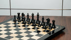 4” NOSEBAND KNIGHT STAUNTON EBONY TRIPLE WEIGHTED CHESS PIECES