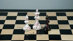 4” PAINTED ROYAL KNIGHT STAUNTON TRIPLE WEIGHTED CHESS PIECES
