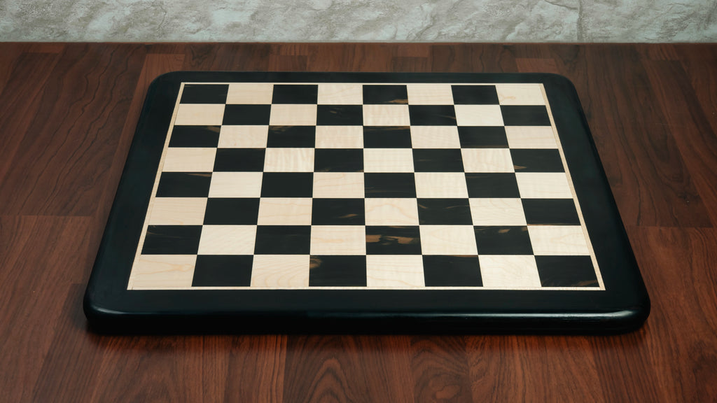 16” EBONY CHESS BOARD 43mm SQUARE