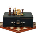 4.4” ARTHUR KNIGHT LUXURY STAUNTON CHESS PIECES WITH 21” PADAUK WOOD CHESSBOARD & STORAGE BOX