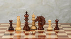 4.4” ARTHUR KNIGHT LUXURY STAUNTON CHESS PIECES WITH 21” PADAUK WOOD CHESSBOARD & STORAGE BOX