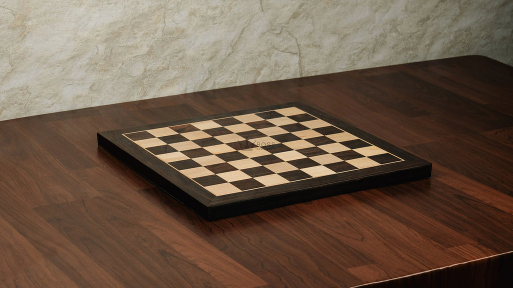 16” ROSEWOOD AND MAPLE WOOD CHESS BOARD 45mm Square
