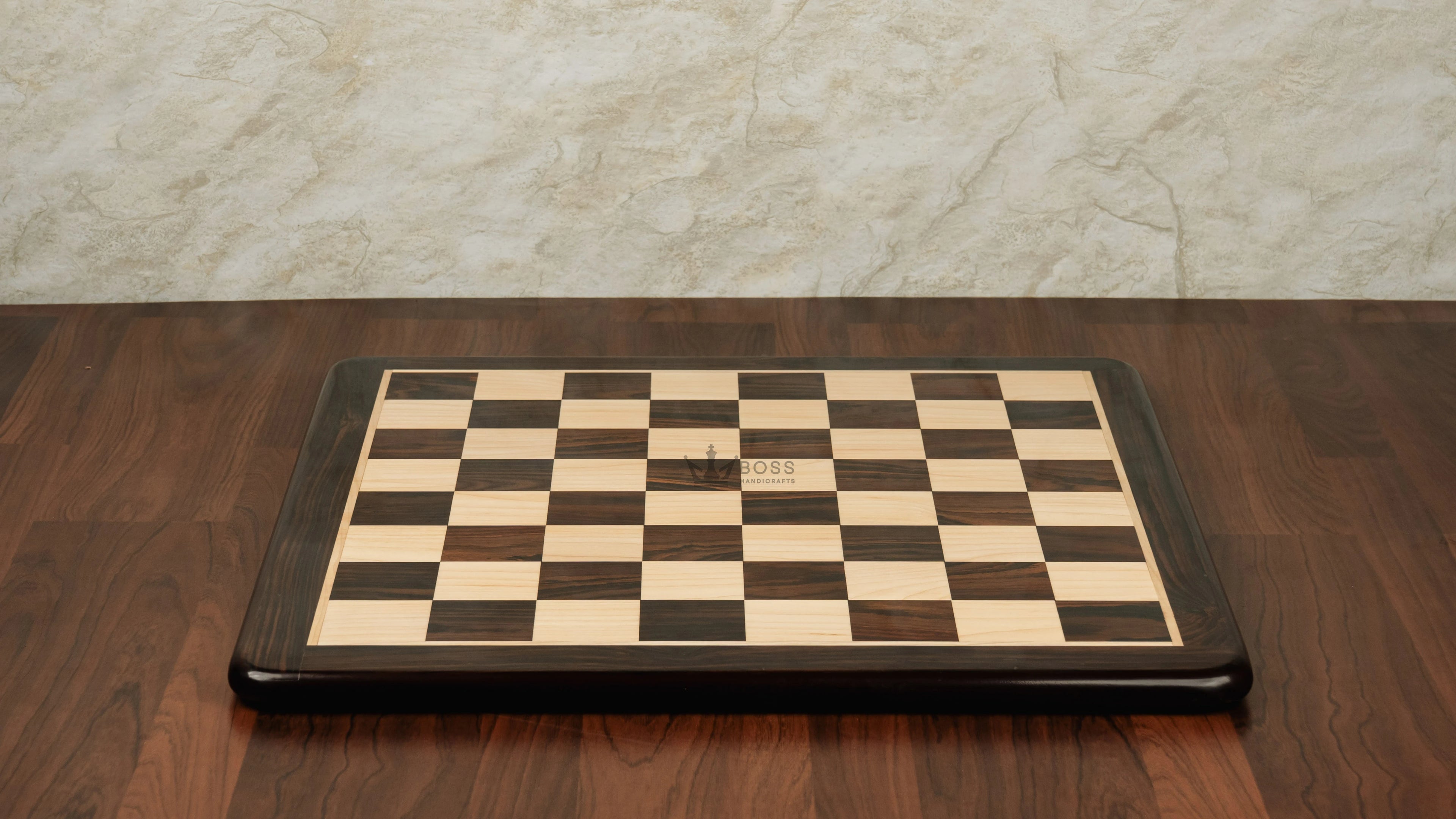 21” ROSEWOOD & MAPLE WOOD CHESSBOARD - 55mm Square