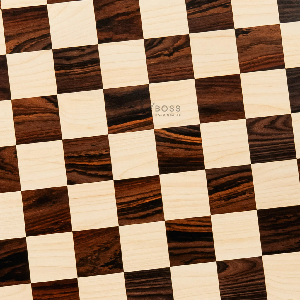 21” ROSEWOOD & MAPLE WOOD CHESSBOARD - 55mm Square