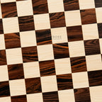 21” ROSEWOOD & MAPLE WOOD CHESSBOARD - 55mm Square